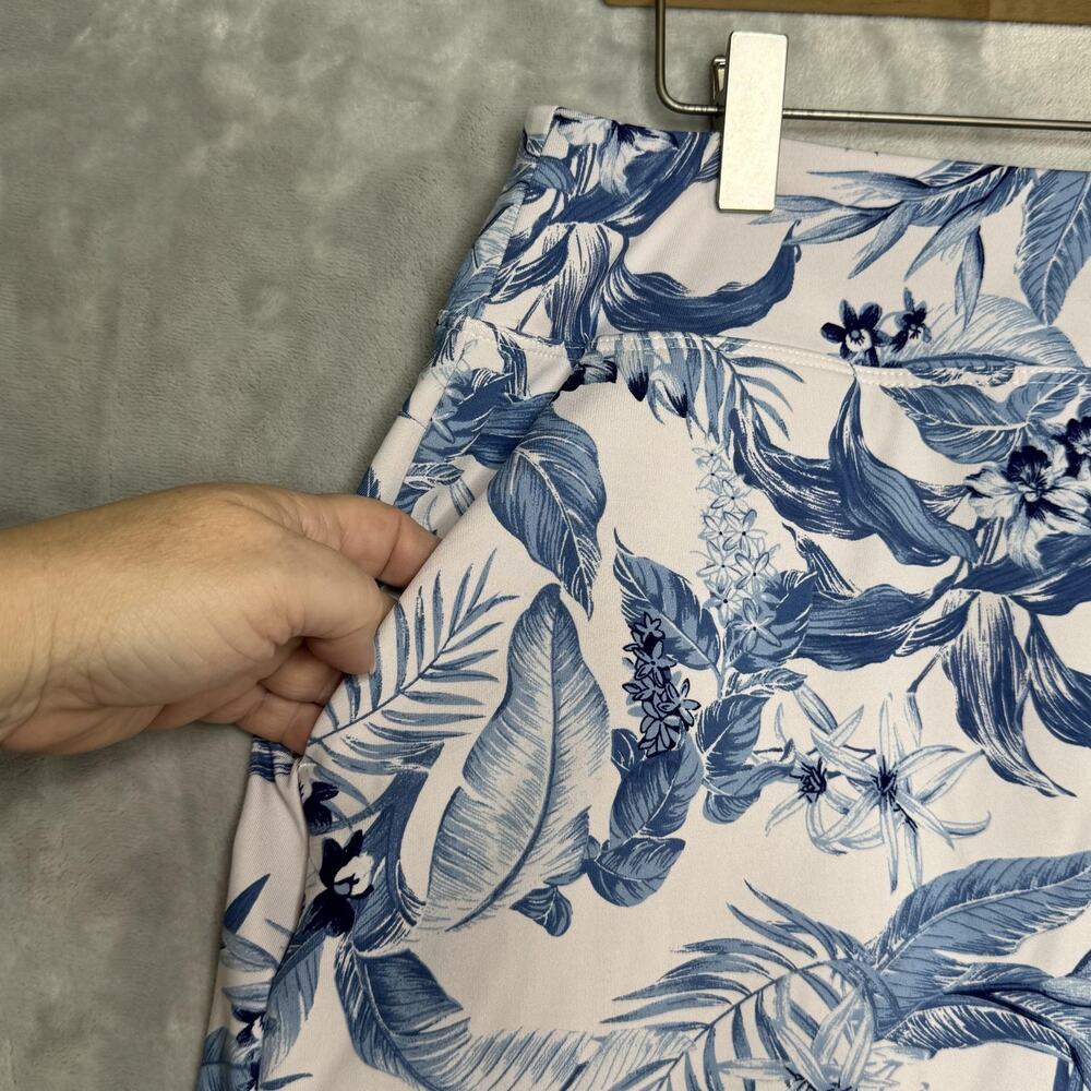 Tommy Bahama Active Skort Womens XL Blue White Tropical Floral Golf Tennis Print - Picture 4 of 10